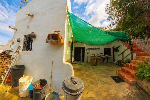 Patio of the lower living level
