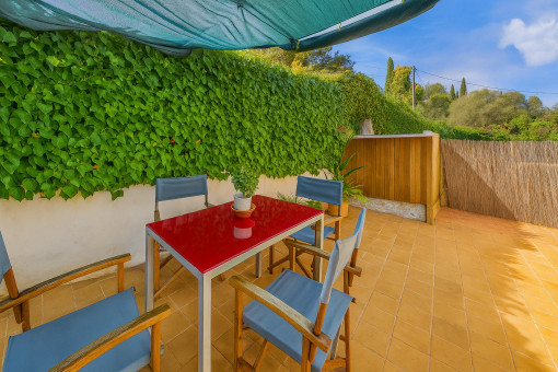 Terrace of the upper apartment