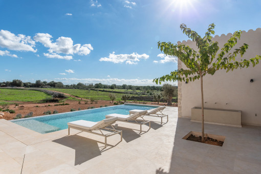 Pool with far reaching views