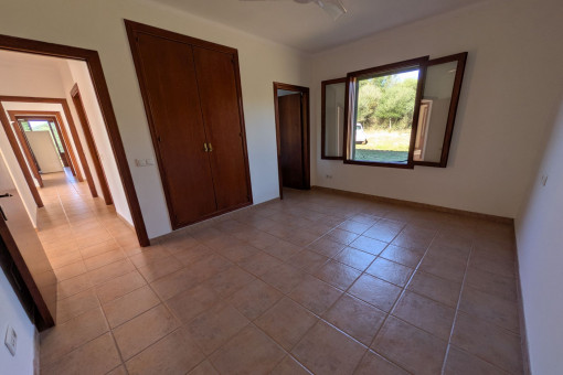 One of the three bedrooms