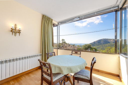 Dining area with stunning view