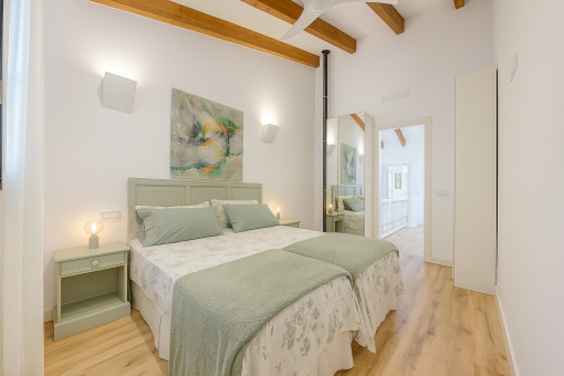 Second double bedroom with built-in wardrobe on the upper floor