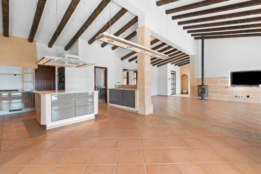 Spacious dining area