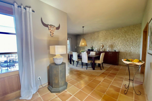 Spacious dining area