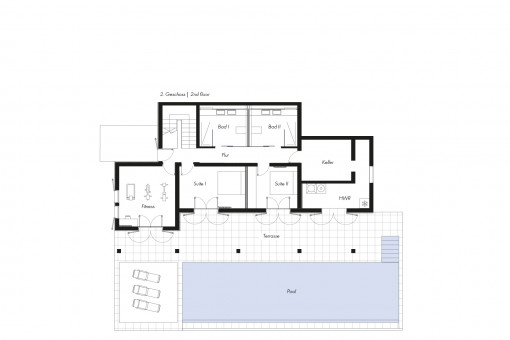 Floor plan lower floor 