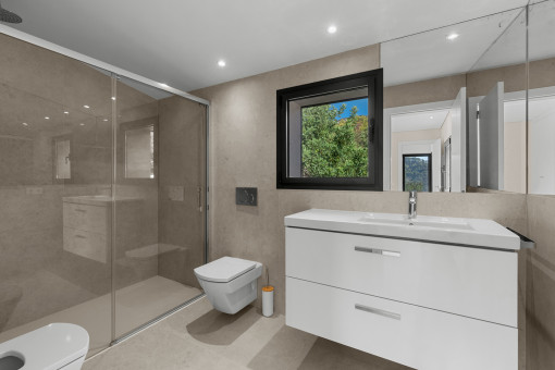 Bathroom with walk-in shower