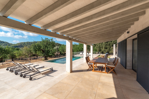 Covered terrace