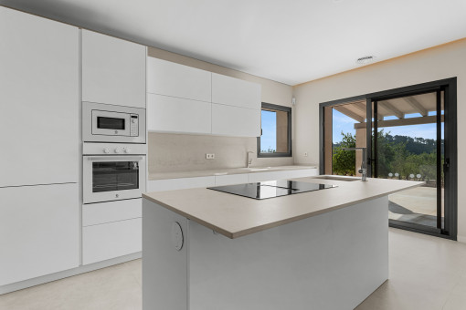 Modern kitchen with island
