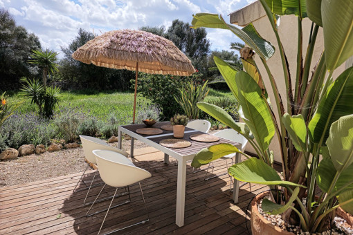 South-facing terrace