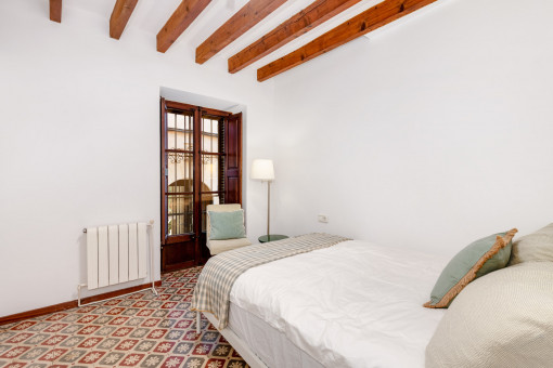 One of the four bright bedrooms