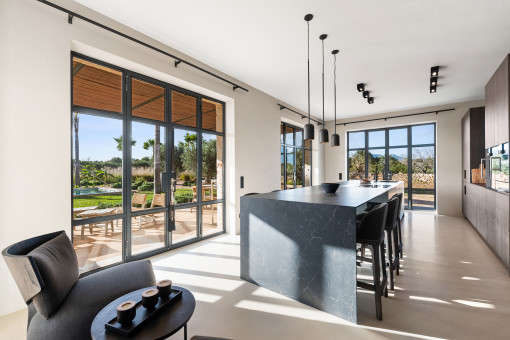 Kitchen with high-end appliances