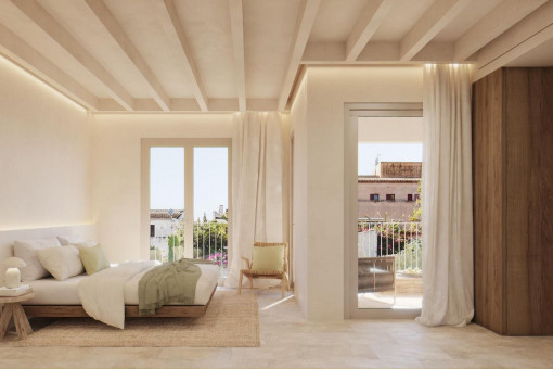 Bedroom with bathroom en suite