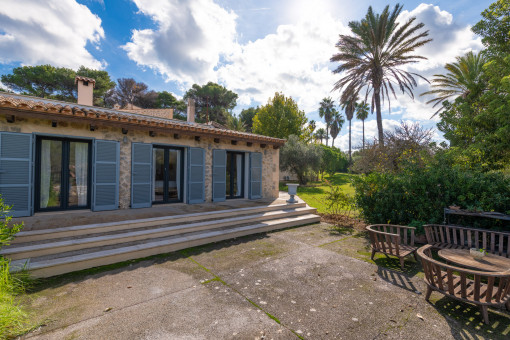 Indian wing viewed from the garden side