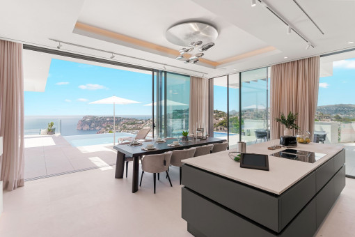 Dining area with fantastic views