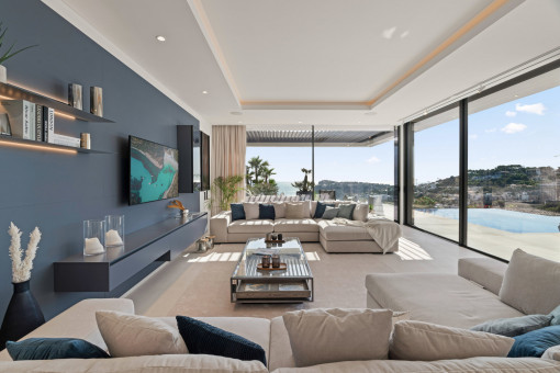 Living area with magnificent sea view