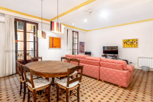 Living and dining area