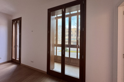 French balcony in the living room 