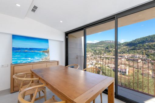 Essbereich mit Ausblick