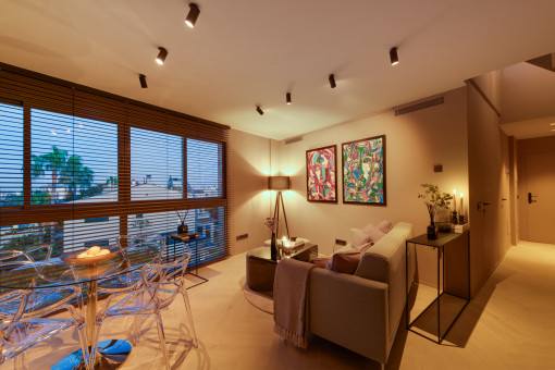 Evening lighting atmosphere