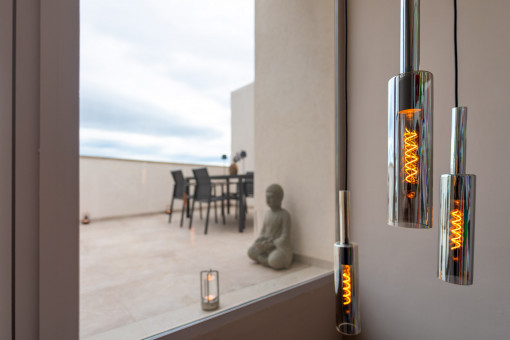 Access to the rooftop terrace