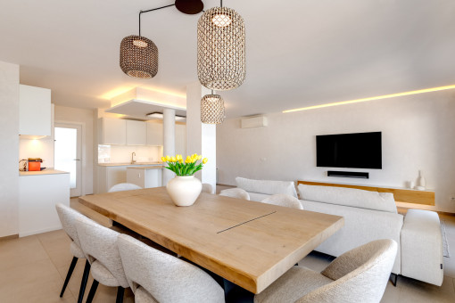 Living and dining area