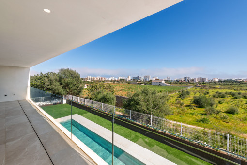 Private balcony of one of the upstairs bedrooms