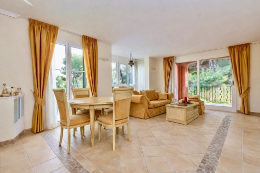 Living and dining area