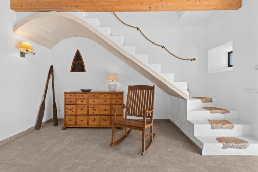 Stairway to the upper floor