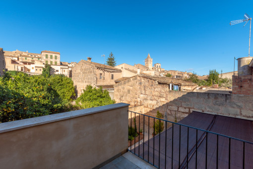 View from the upper terrace