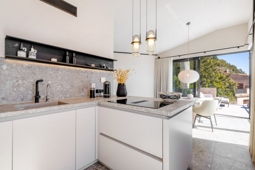 Modern kitchen with high-quality appliances