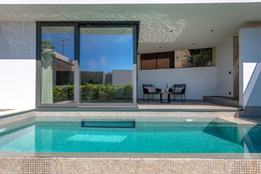 View of the pool terrace