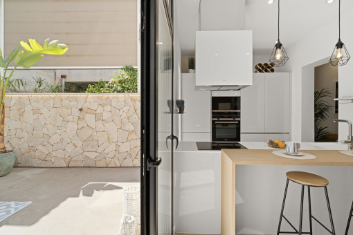 Large glass door 