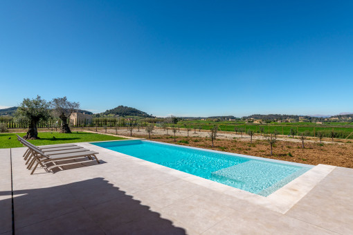 View of the Tramuntana mountains