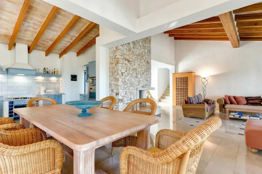 Living and dining area