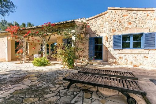 View of the house from the pool deck