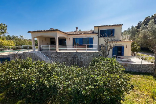View of the house from the garden