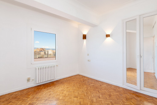 One of the four bedrooms