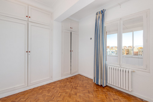 One of the four bedrooms