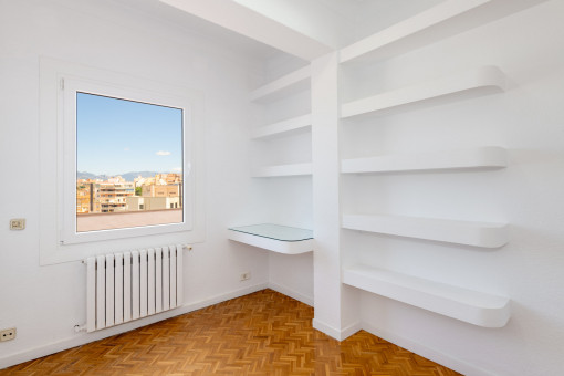 One of the four bedrooms