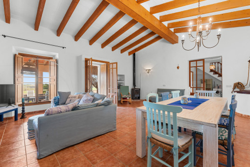 Living and dining area