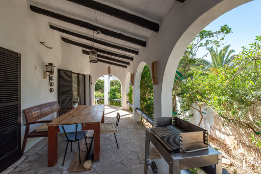 Terrace with entrance to the living area