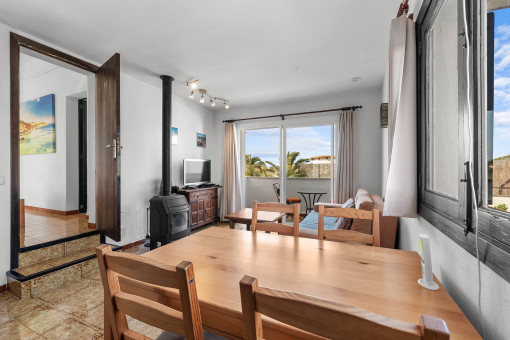 Living area on the upper floor