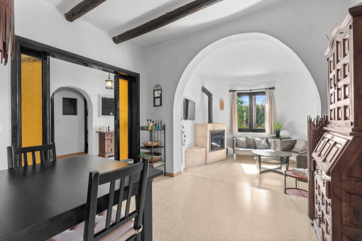 Dining and living area