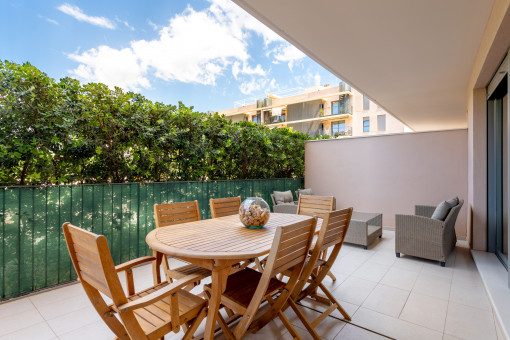 Covered terrace