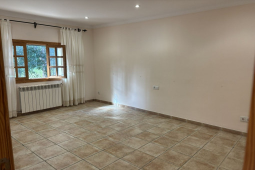 One of the two spacious double bedrooms