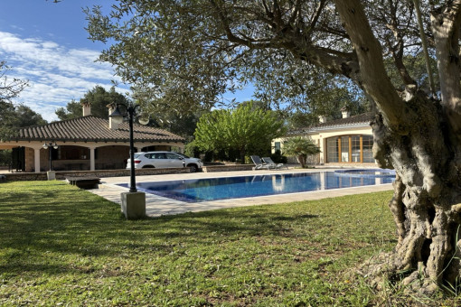 Saltwater swimming pool with integrated jacuzzi