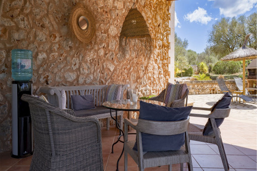 Large covered terrace