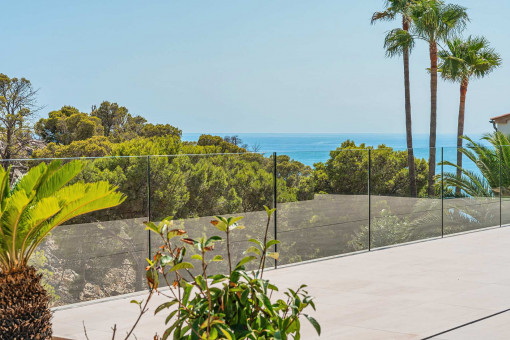 Idyllic atmosphere with partial sea view