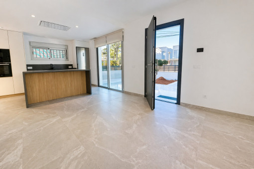 Open kitchen with Miele built-in appliances