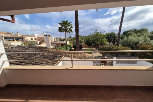Terrace overlooking the garden